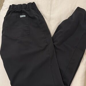 Women's Greys Anatomy Black Wide-Leg scrub Pants